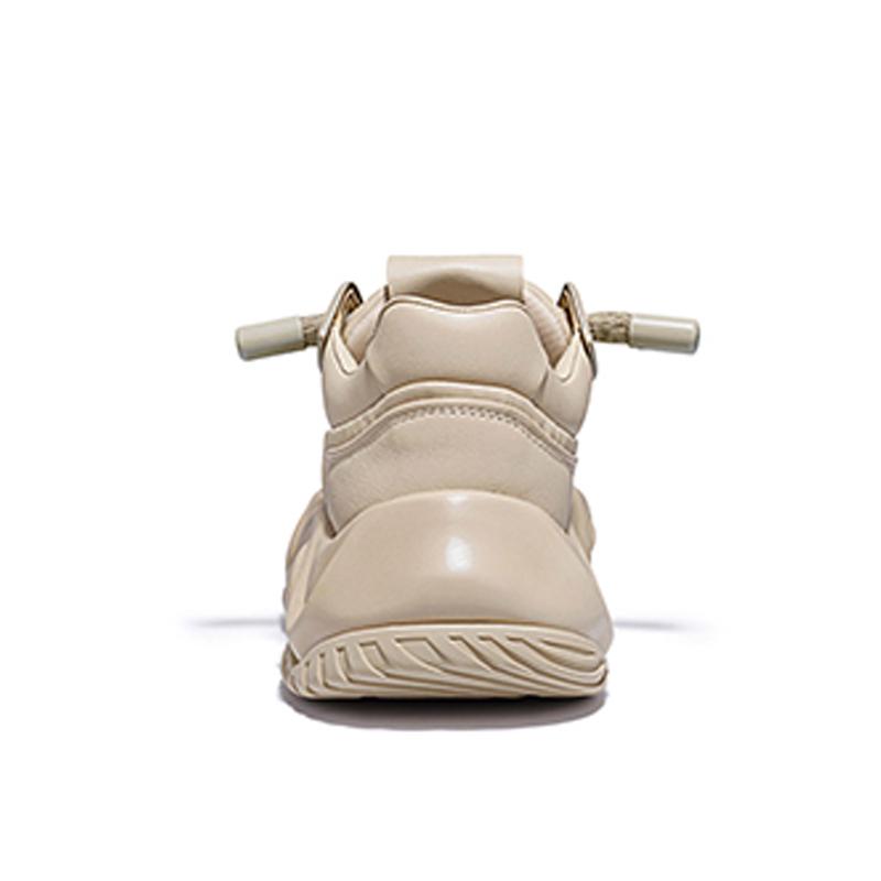 Opp France Khaki Versatile Men’s Thick-soled Low-top Bread Shoes Niche Casual Shoes