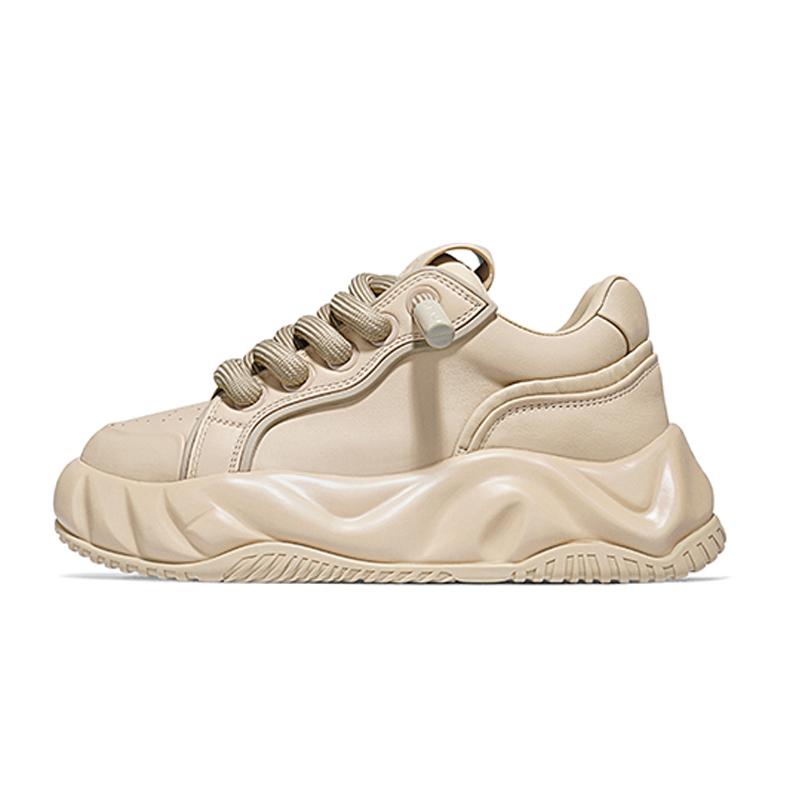 opp france Khaki versatile men’s thick-soled low-top bread shoes niche casual shoes