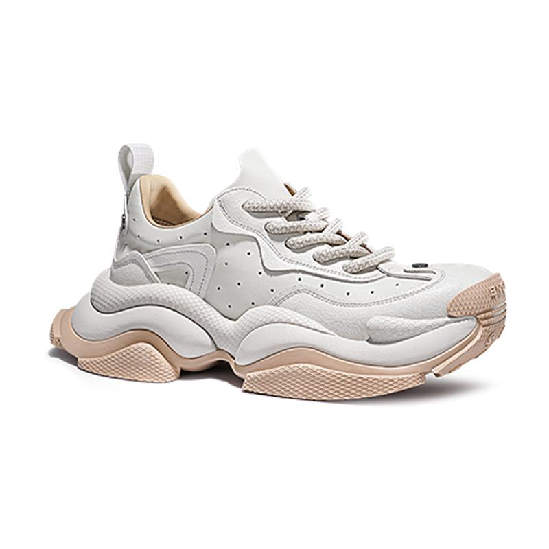 Opp France Light Gray Summer Breathable Niche Trendy Brand Thick Soled Dad Shoes Unisex Versatile Casual Shoes