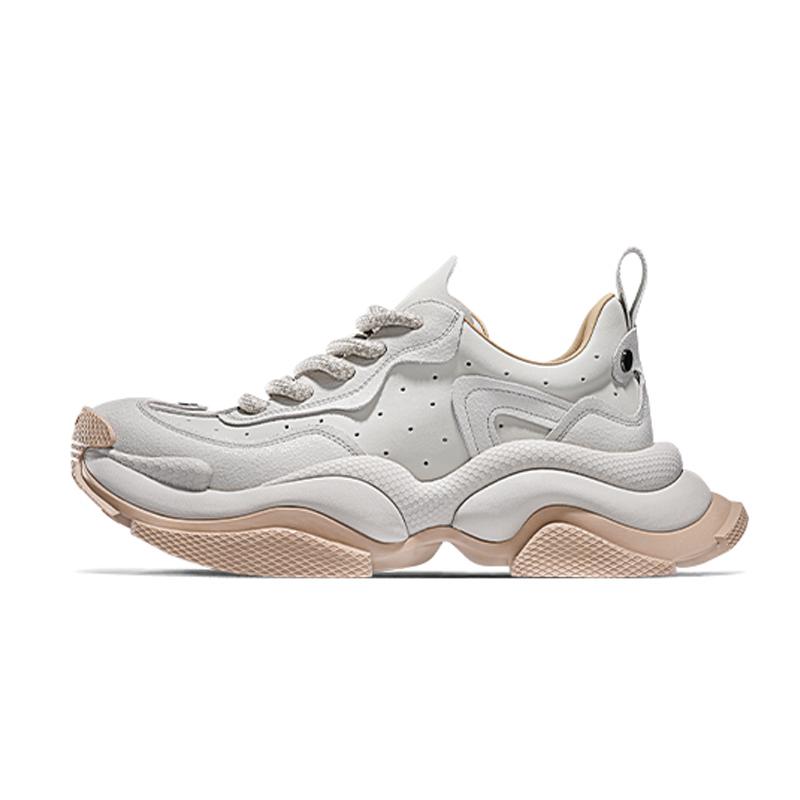 opp france Light gray summer breathable niche trendy brand thick soled dad shoes unisex versatile casual shoes