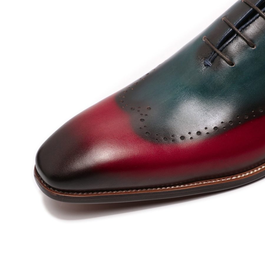 Opp France Light Luxury Brogue Color Matching Oxfords