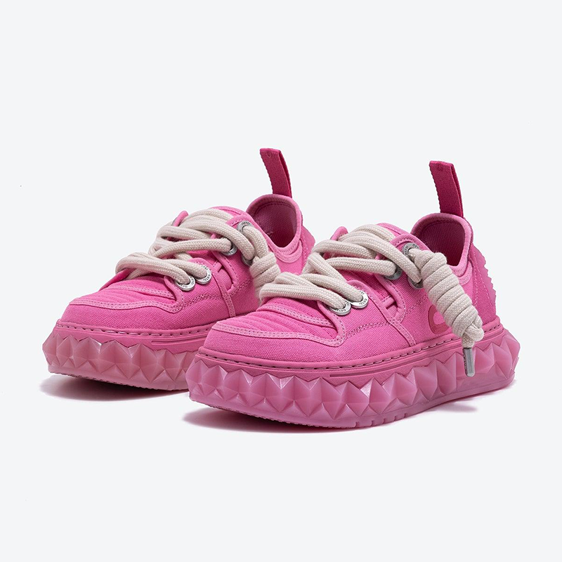 Opp France Low-top Thick-soled Ladies’ Casual Shoes Rose Red