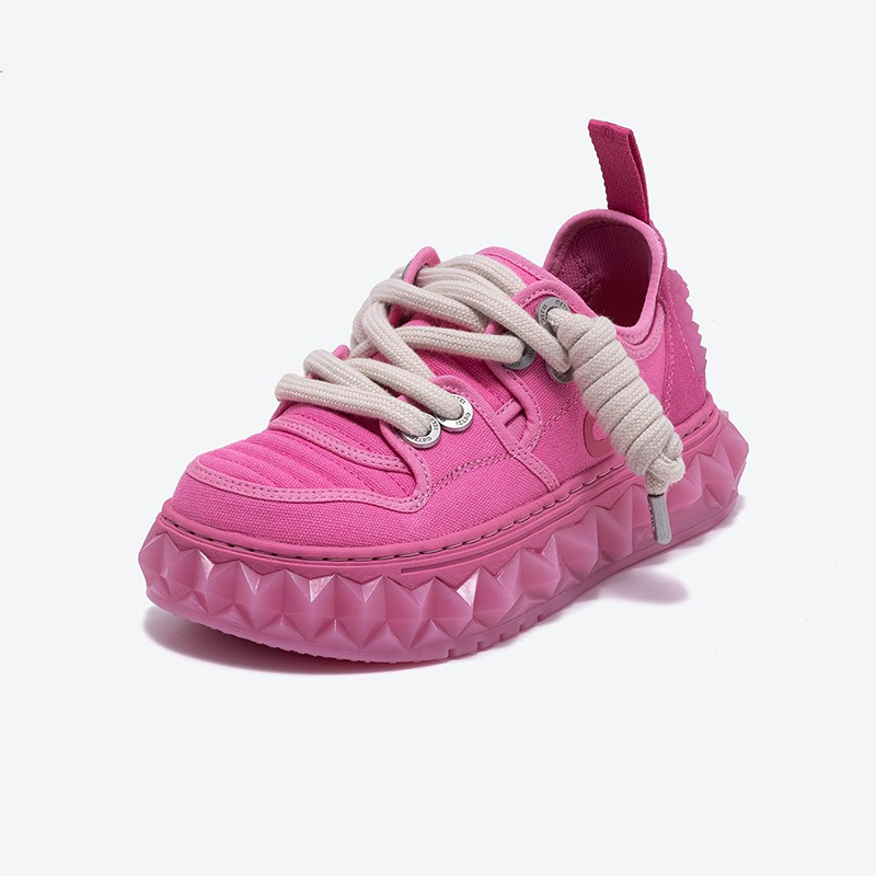 Opp France Low-top Thick-soled Ladies’ Casual Shoes Rose Red