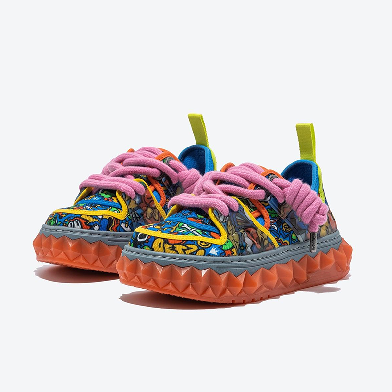 Opp France Low-top Thick-soled Women’s Casual Shoes Blue