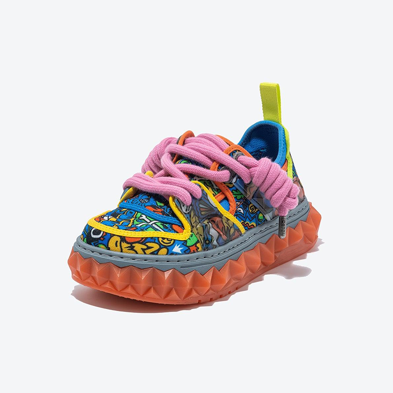 Opp France Low-top Thick-soled Women’s Casual Shoes Blue