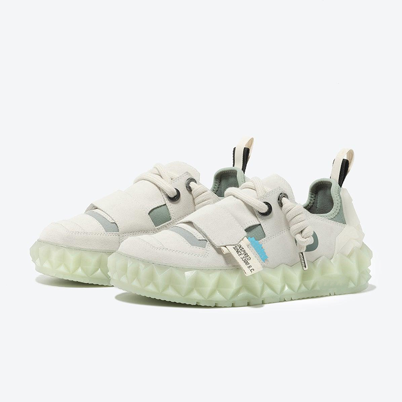 Opp France Low-top Trendy Shoes Men’s And Women’s Thick-soled Casual Shoes White