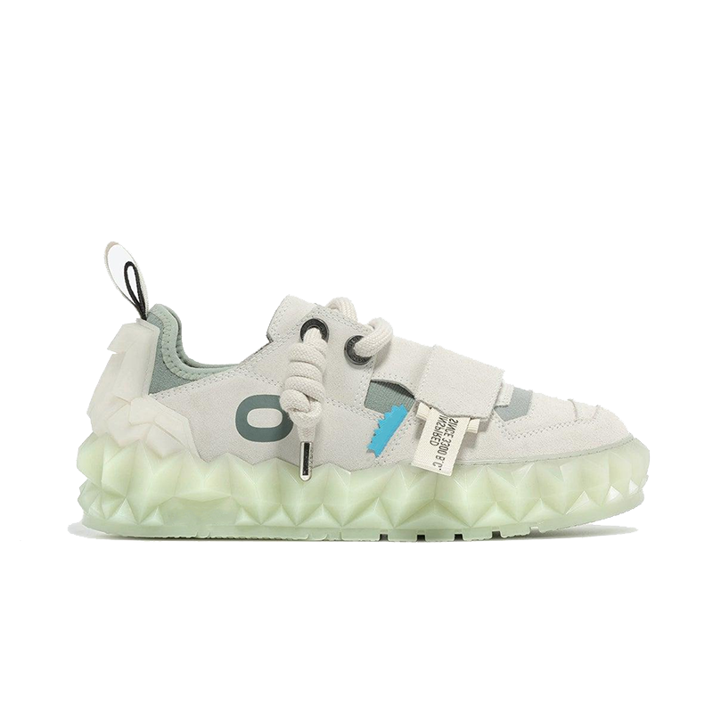 opp france Low-top trendy shoes Men’s and women’s thick-soled casual shoes White