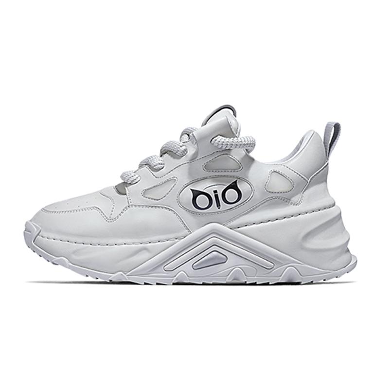 opp france Men’s and women’s same leather trendy shoes casual men’s shoes height increasing thick soled dad shoes