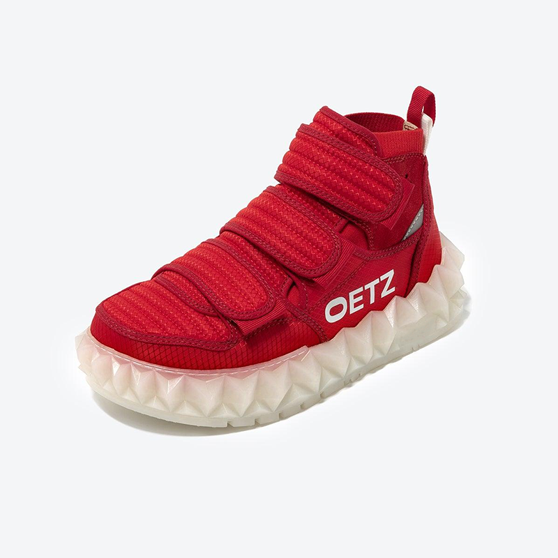 Opp France Men’s And Women’s Same Style Velcro High-top Shoes Casual Shoes Red