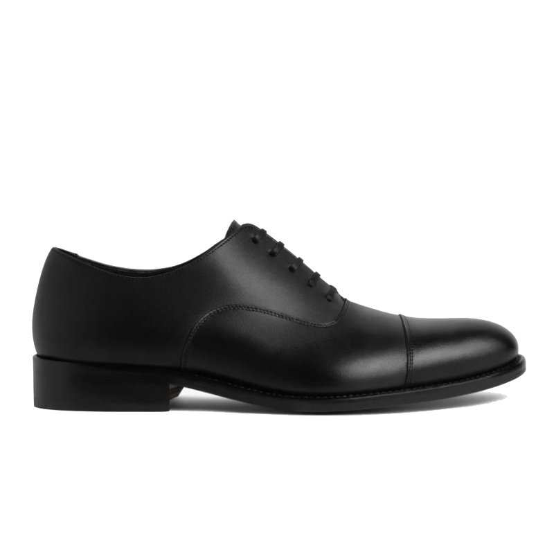 Opp France Men’s Business British Style Lace-up Leather Shoes Black