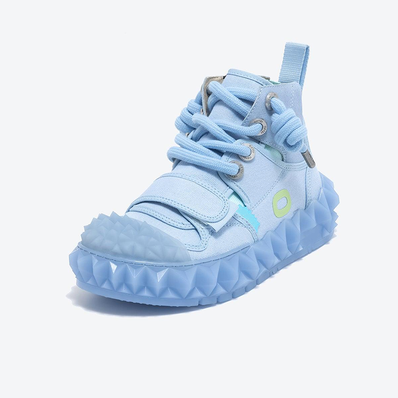 Opp France Men’s Casual Shoes High-top Thick-soled Blue