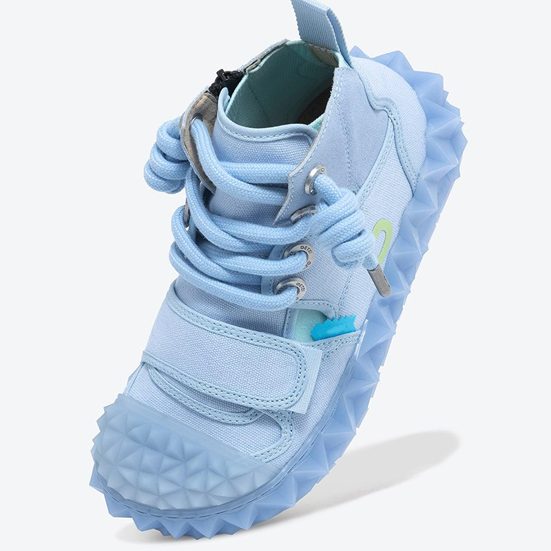 Opp France Men’s Casual Shoes High-top Thick-soled Blue