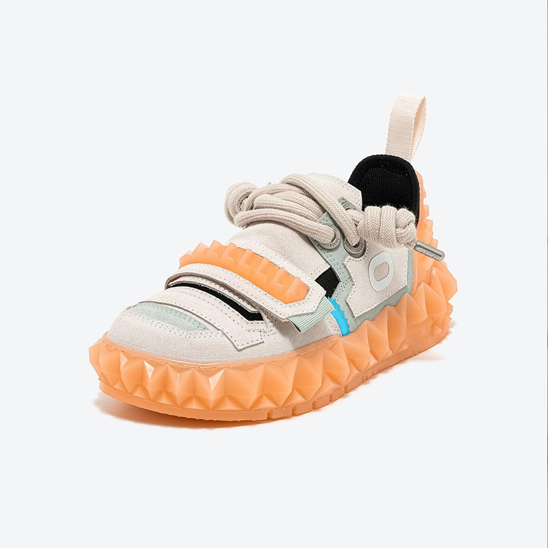 Opp France Men’s Casual Shoes Thick-soled Shoes Wear-resistant Khaki