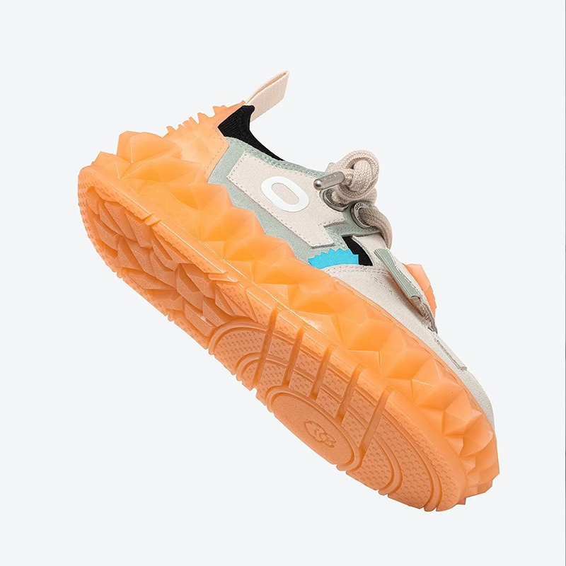 Opp France Men’s Casual Shoes Thick-soled Shoes Wear-resistant Khaki