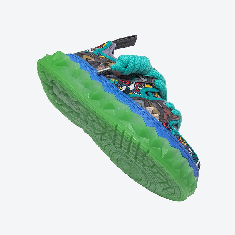 Opp France Men’s Fashionable Canvas Shoes Thick-soled Casual Shoes Dark Gray