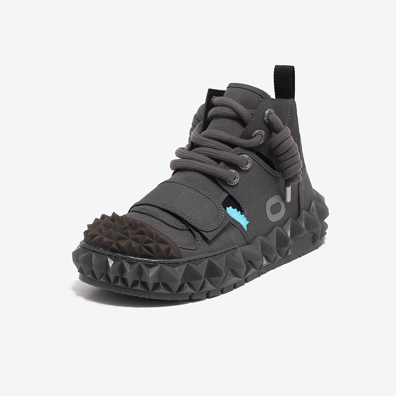 Opp France Men’s High-top Thick-soled Casual Trendy Shoes Brown