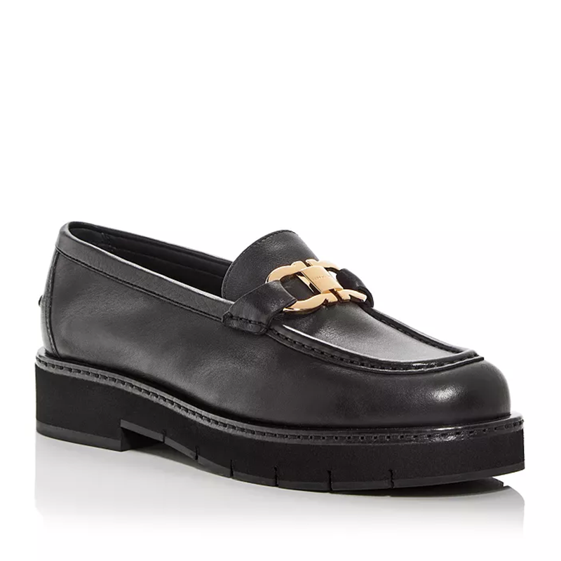 Opp France Men’s Leather Shoes For All Seasons Black Low-Top