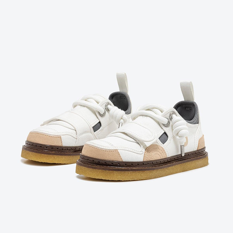 Opp France Men’s Low-top Casual Shoes Retro Sneakers White