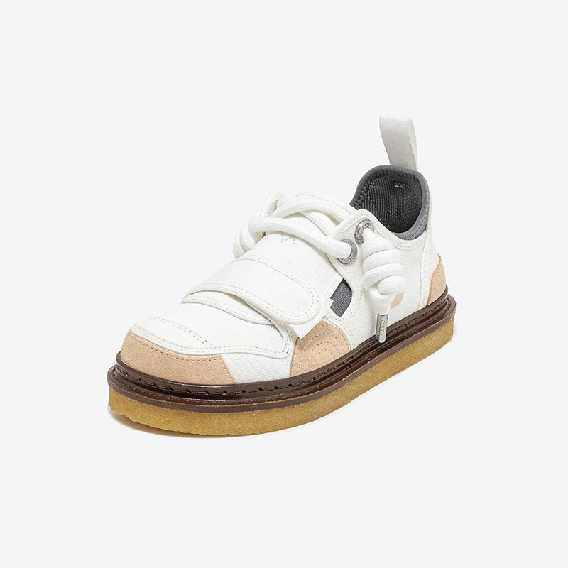 Opp France Men’s Low-top Casual Shoes Retro Sneakers White