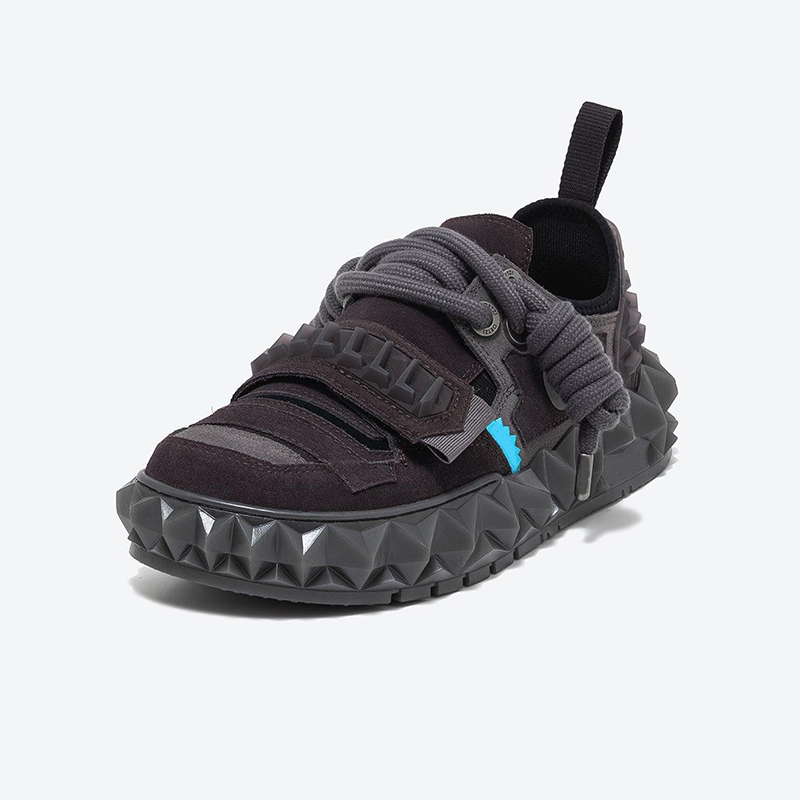 Opp France Men’s Low-top Thick-soled Casual Shoes Brown