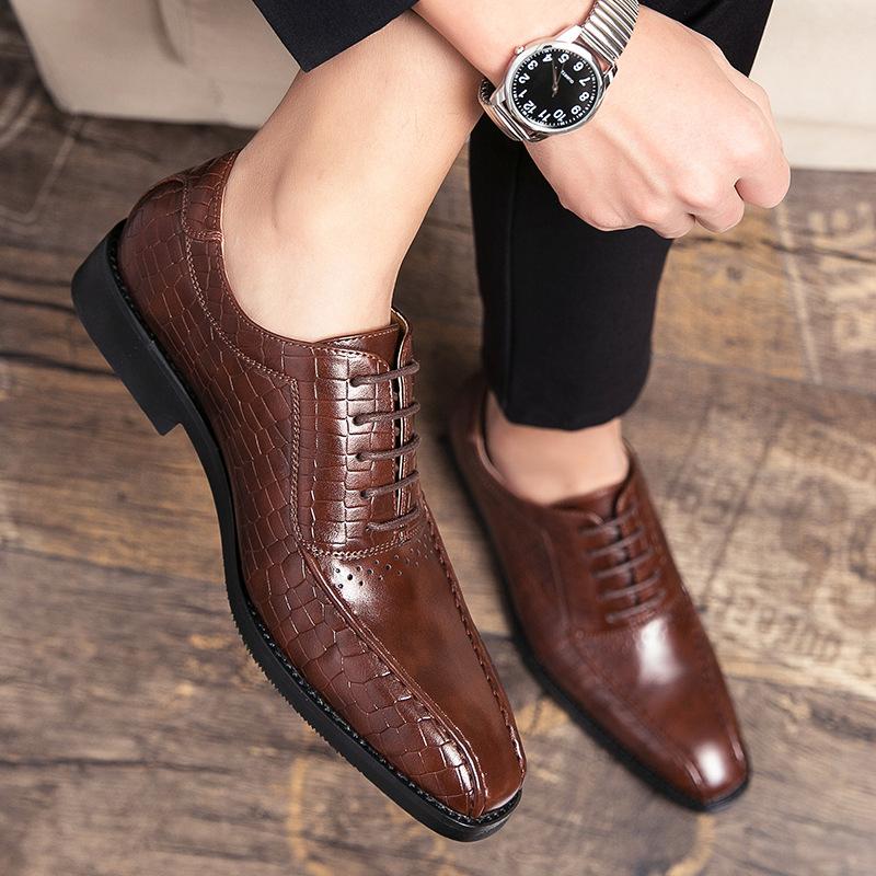 Opp France Men’s Pointed Toe British Business Oxfords