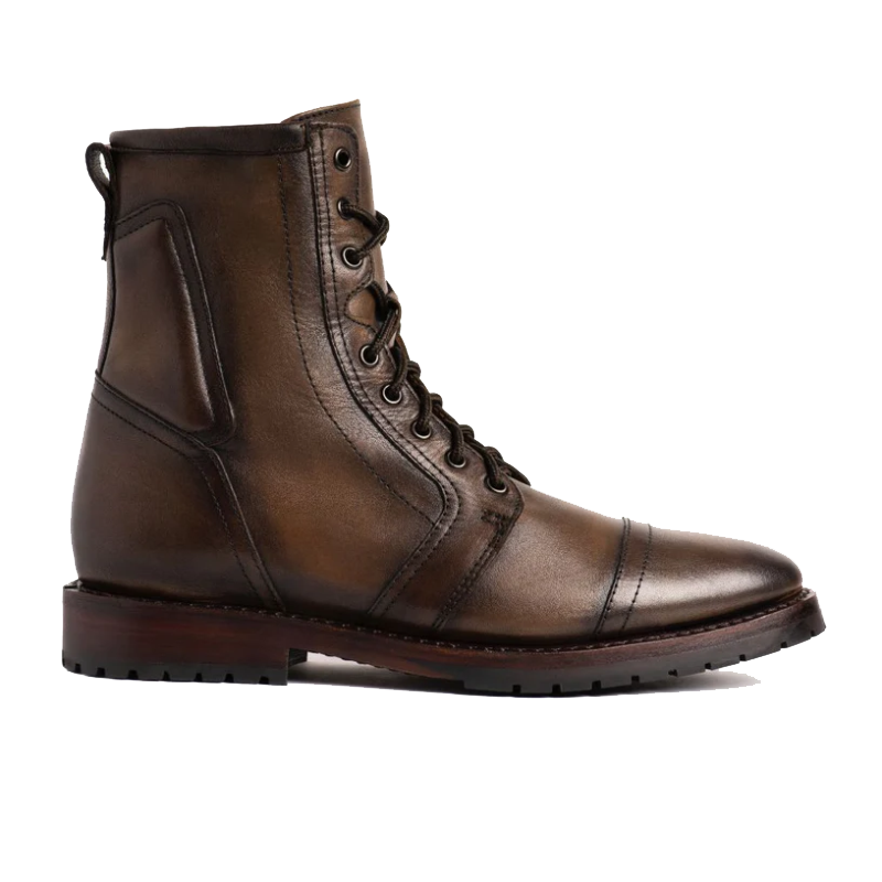 opp france Men’s Retro High Top Zippered Martin Boots Anejo