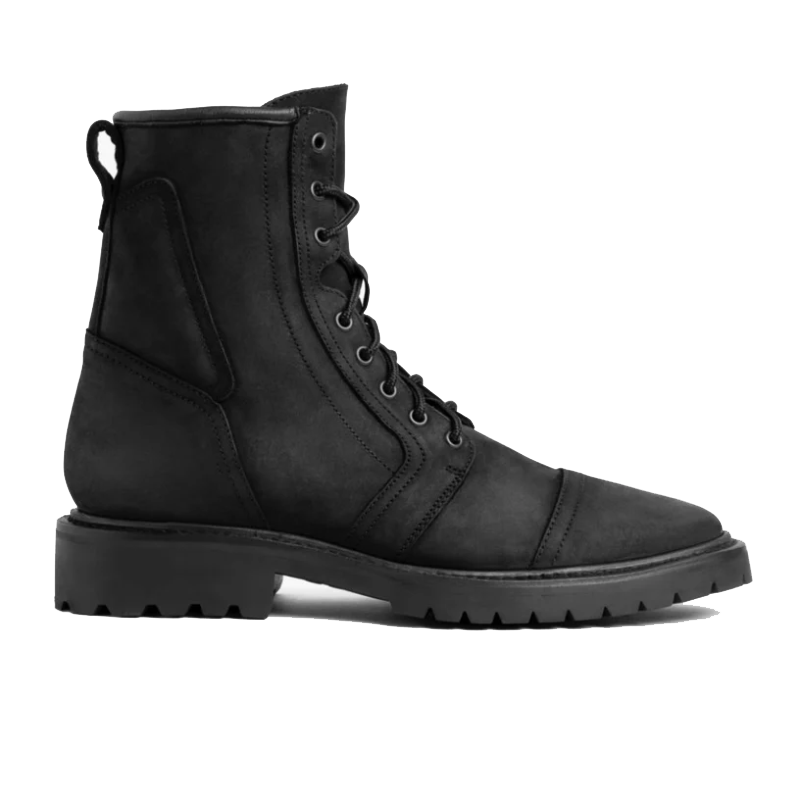 opp france Men’s Retro High Top Zippered Martin Boots Black