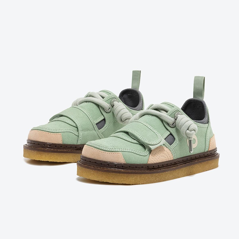 Opp France Men’s Retro Sneakers Low-top Casual Shoes Green