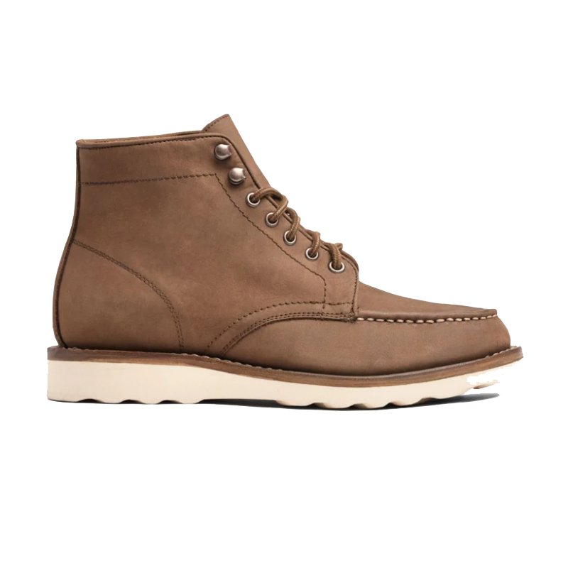 opp france Men’s Retro Solid Color Simple Boots Pebble
