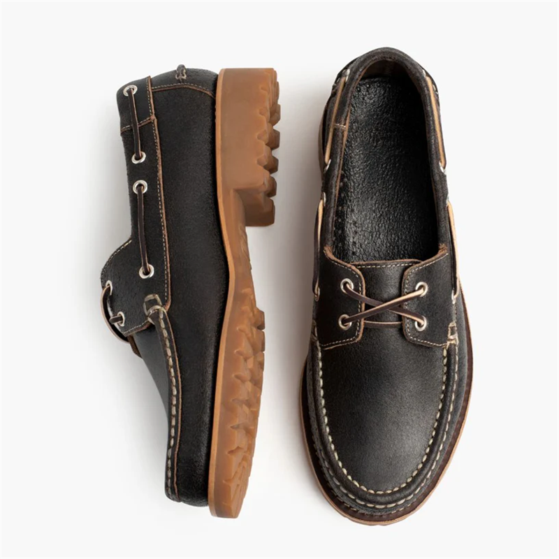 Opp France Men’s Retro Thick Sole Personality Casual Shoes Loafers Cacao