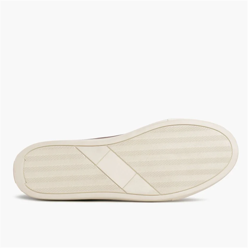 Opp France Men’s Solid Color High Top Lace-up Simple Leather Casual Shoes Coffee