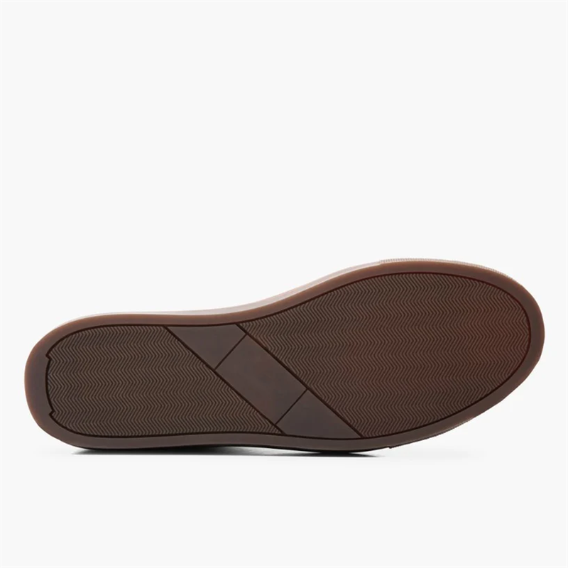 Opp France Men’s Solid Color Lace-up Soft Leather Simple Casual Shoes Natural