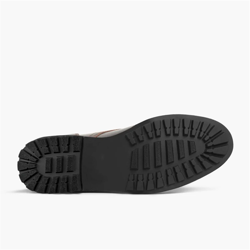 Opp France Men’s Thick Sole Lace Up Waxed Leather Low Top Boots Waxed Cacao