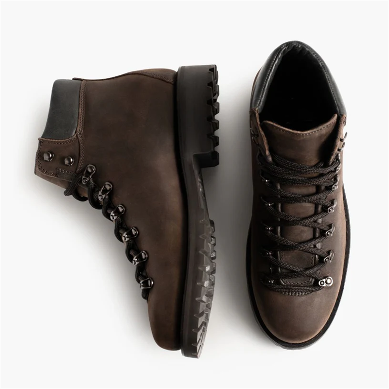 Opp France Men’s Thick-soled Outdoor Low-top Hiking Boots Tobacco