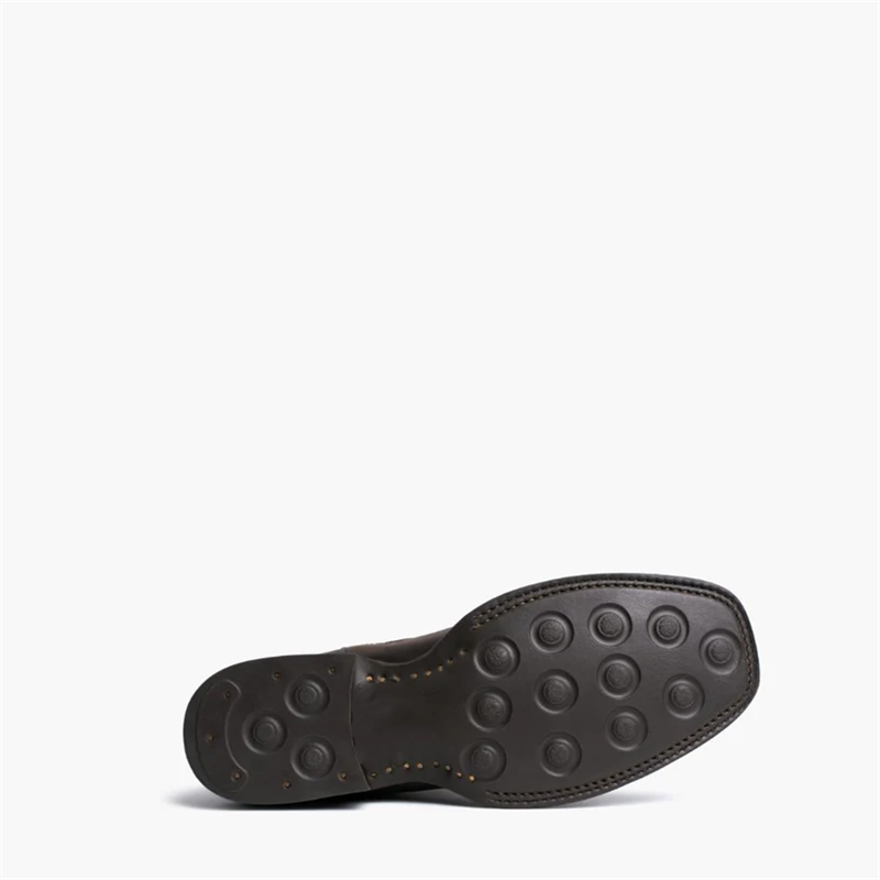 Opp France Men’s Thick-soled Trendy Embossed Fashion Boots Tobacco