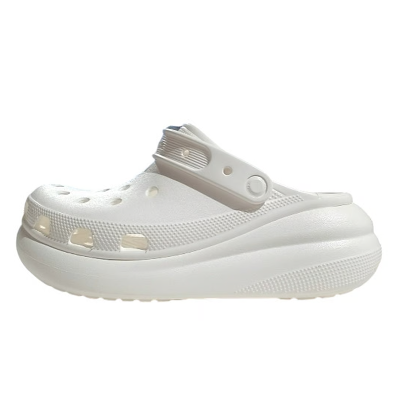 Opp France Men’s White Classic Clog Breathable Sandals Thick-soled White