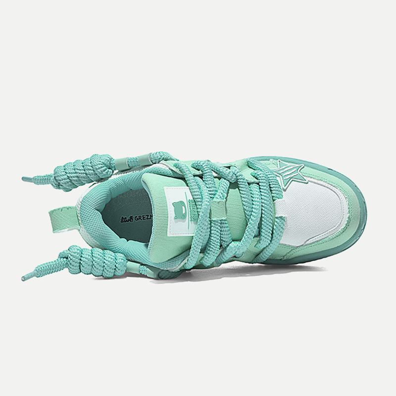 Opp France Mint Green Unisex Couple Casual Fashion Shoes Personalized Star Sneakers