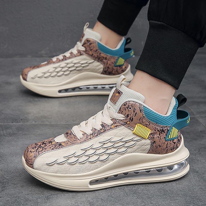 Opp France Air Cushion Heightening Sneakers Khaki