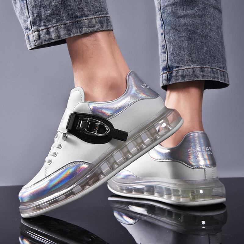 Opp France Air Cushion Sports Casual Shoes Silver