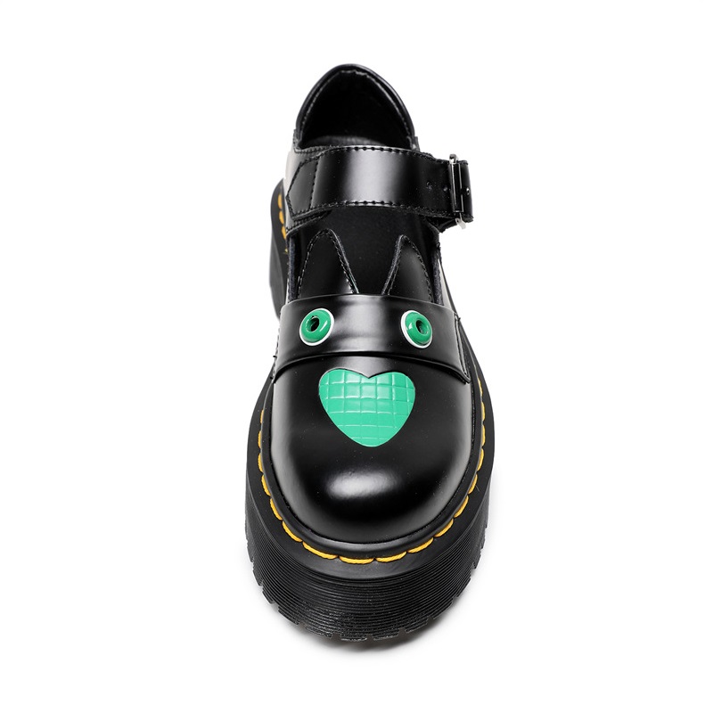 Opp France Black Quad Leather Shoes