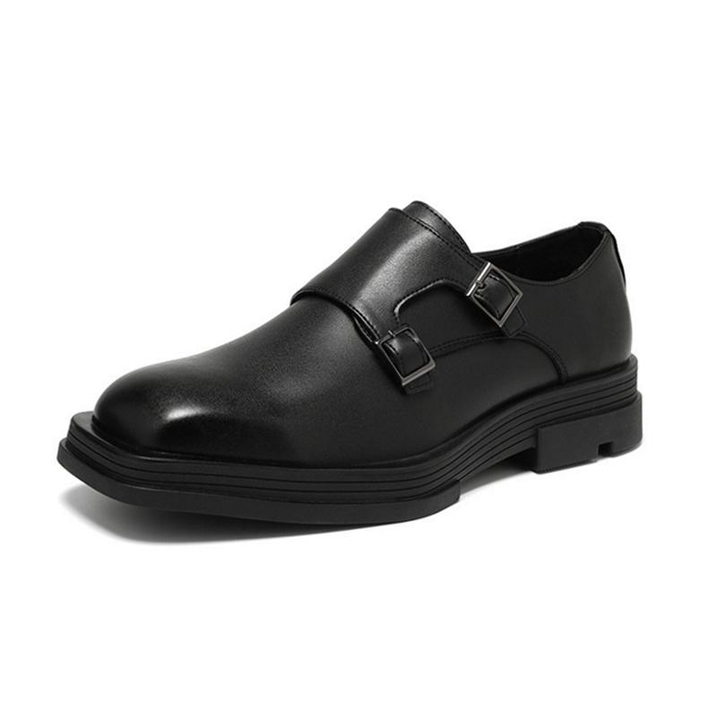 opp france Black Square Toe Fashion Oxford Shoes
