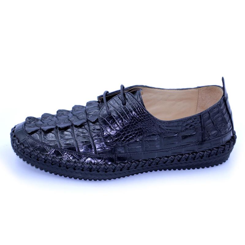 Opp France Blue Alligator Loafers