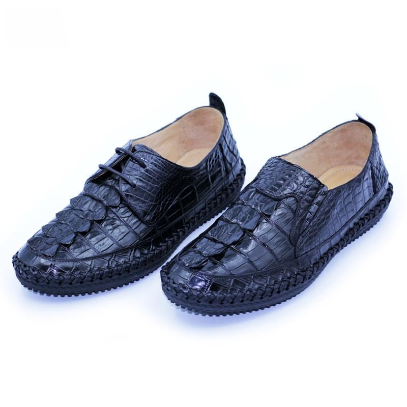 Opp France Blue Alligator Loafers
