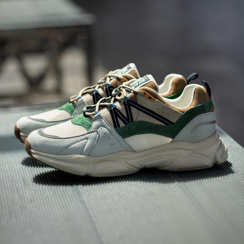 Opp France Breathable Mesh Sneakers Green