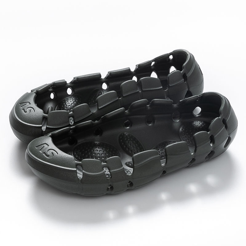 opp france Breathable Without Vamp Slippers Black