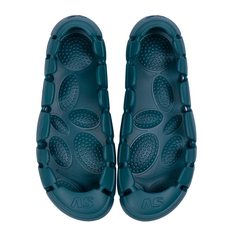 Opp France Breathable Without Vamp Slippers Green