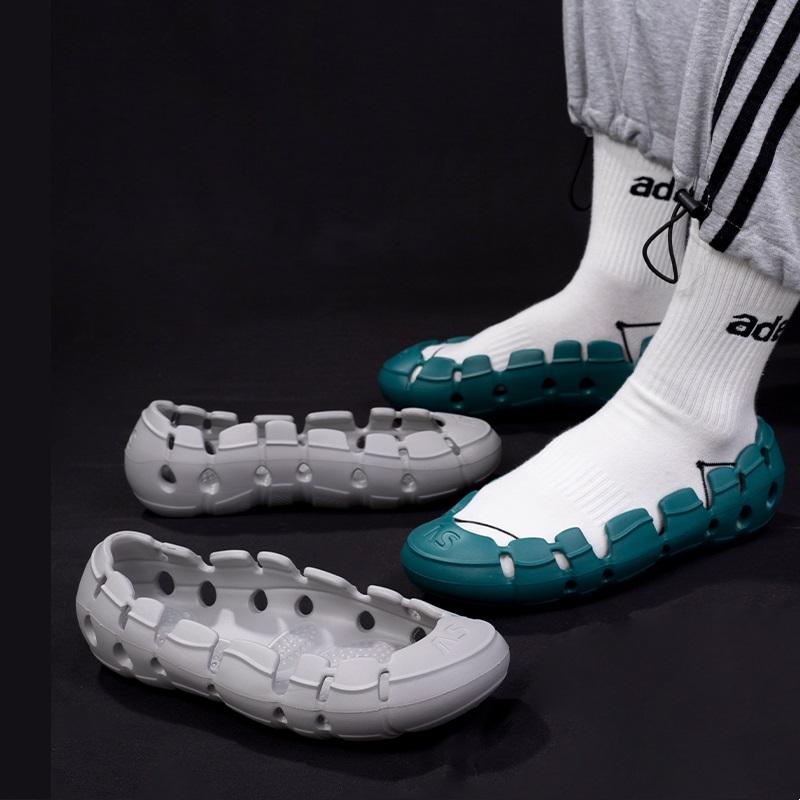 Opp France Breathable Without Vamp Slippers White