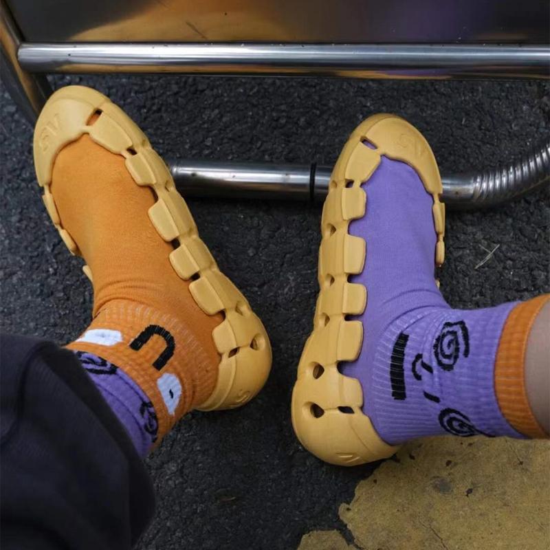 Opp France Breathable Without Vamp Slippers Yellow