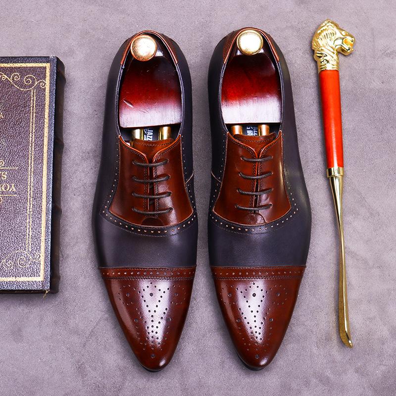 Opp France British Style Brogue Oxfords
