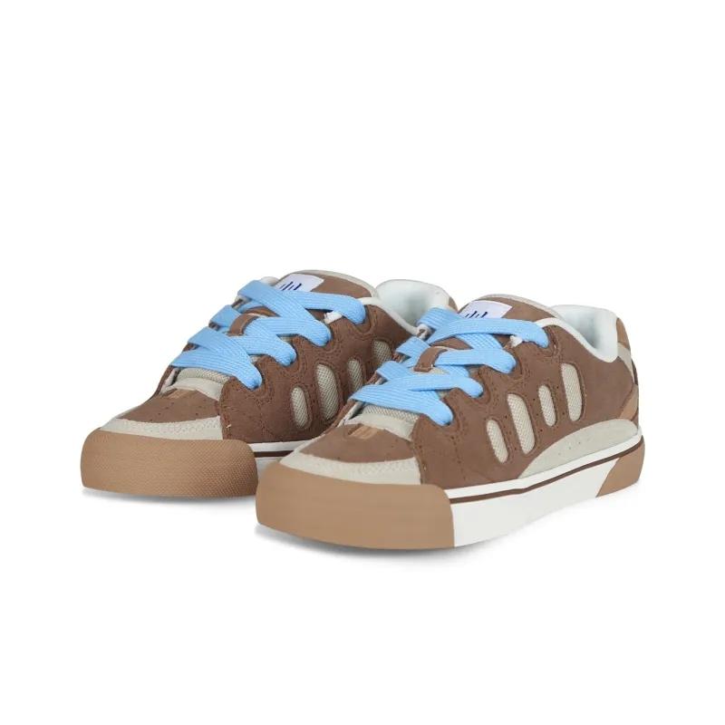 Opp France Brown Retro Low Cut Unisex Casual Shoes